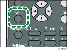 Menü gomb illusztrációja