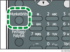 Munka törlése gomb - illusztráció