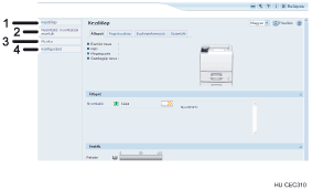 Webböngésző képernyő számozott illusztráció