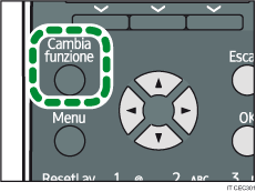 Illustrazione del tasto Cambia funzione