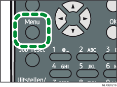 Illustratie Menu-knop