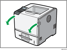 Illustratie van de printer