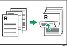 Illustrasjon av tosidig (åpne mot topp)
