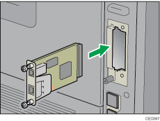 Ilustracja tylnej części drukarki