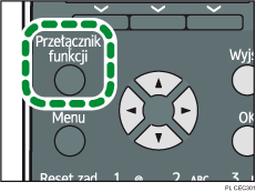 Ilustracja przycisku przełączania funkcji