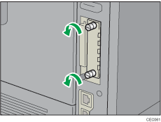 Imagem da retaguarda da impressora