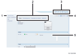 Bild av webbläsarfönster med numrerade bildtexter