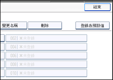 操作面板畫面的說明圖