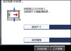 操作面板畫面說明圖