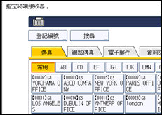 操作面板畫面說明圖