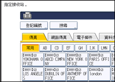 操作面板畫面說明圖