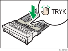 Illustration af papirkassette