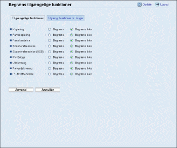 Illustration af skærmbillede i webbrowser