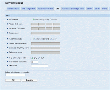 Illustration af skærmbillede i webbrowser
