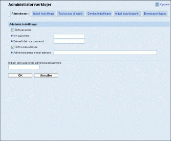 Illustration af skærmbillede i webbrowser