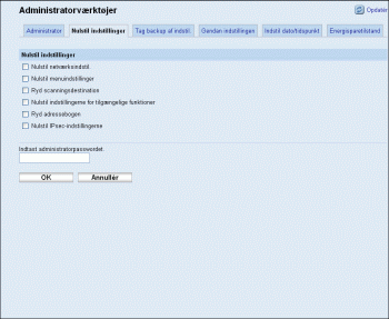 Illustration af skærmbillede i webbrowser