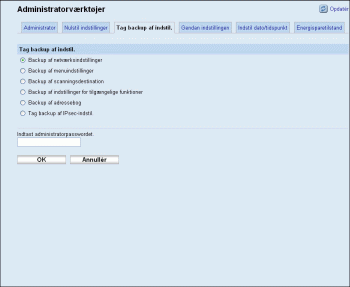 Illustration af skærmbillede i webbrowser