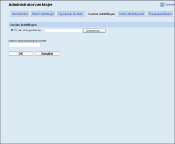 Illustration af skærmbillede i webbrowser
