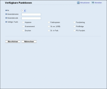 Web-Browser Bildschirmdarstellung