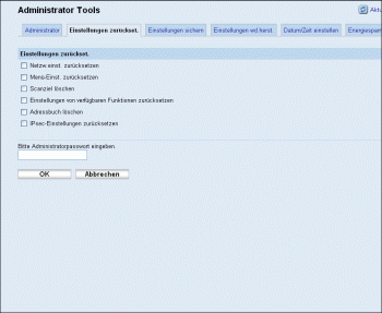 Web-Browser Bildschirmdarstellung