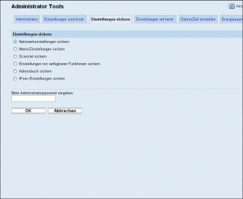 Web-Browser Bildschirmdarstellung