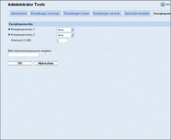 Web-Browser Bildschirmdarstellung