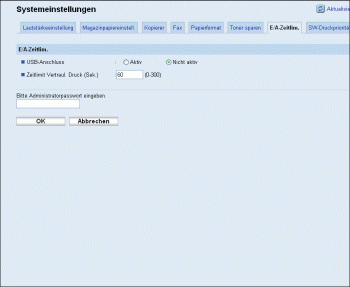 Web-Browser Bildschirmdarstellung