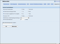 Web-Browser Bildschirmdarstellung