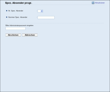 Web-Browser Bildschirmdarstellung