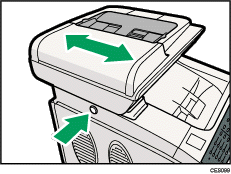 Ilustración del botón para deslizar el ADF