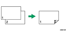 Ilustración de orientación horizontal (arriba a arriba)