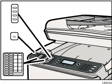 Ilustración del panel de mandos