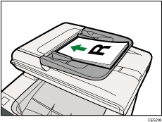 Ilustración del alimentador automático de documentos