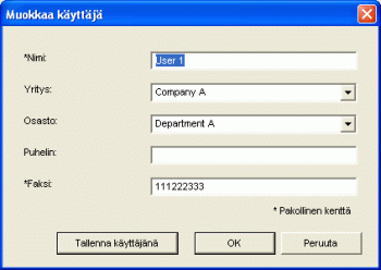 Kuva sovelluksen näytöstä