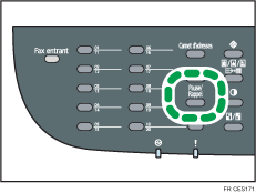 Illustration de la touche Pause/Rappel
