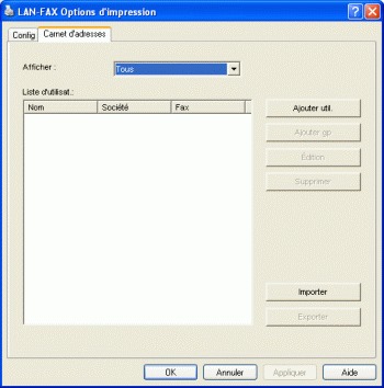 Illustration de l'écran Application