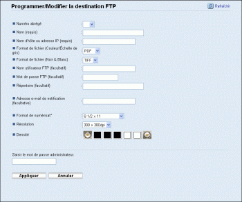 Illustration de la page du navigateur Web