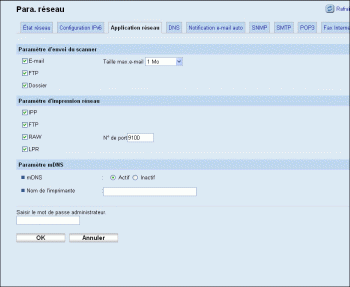 Illustration de la page du navigateur Web