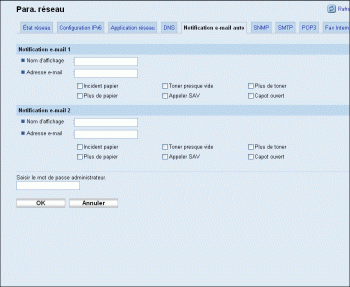 Illustration de la page du navigateur Web