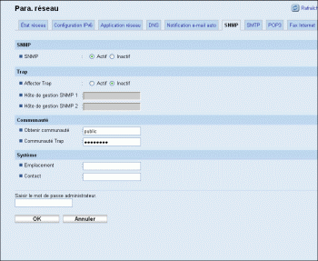 Illustration de la page du navigateur Web