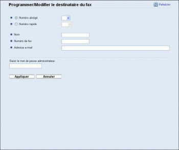 Illustration de la page du navigateur Web