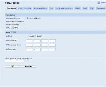 Illustration de la page du navigateur Web