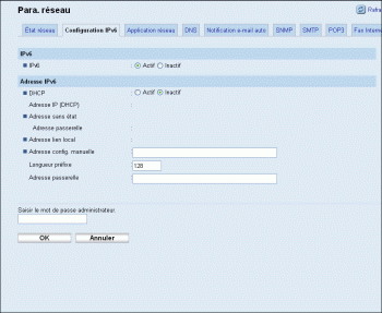 Illustration de la page du navigateur Web