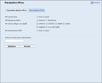 Illustration de la page du navigateur Web