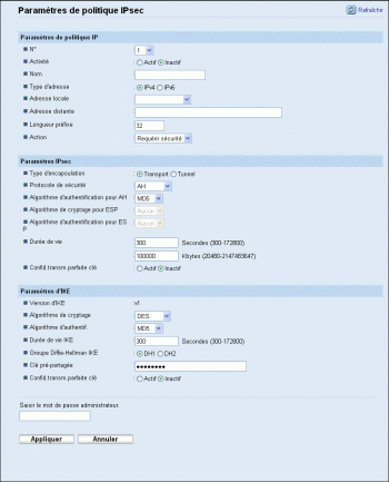 Illustration de la page du navigateur Web