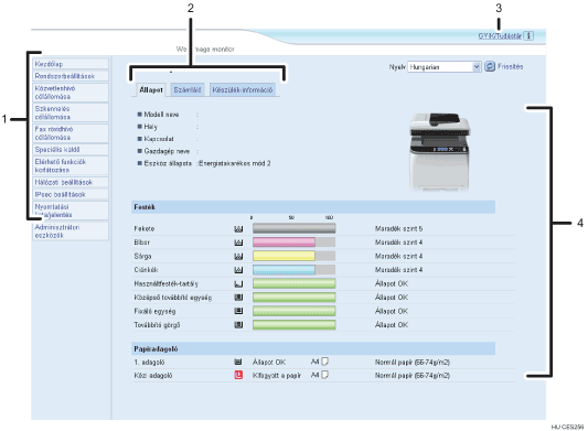 Webböngésző ábrája számozott illusztráció
