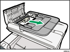 Illustrazione della vista anteriore della macchina