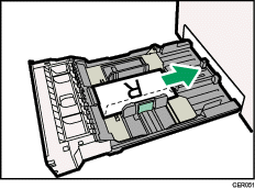 Illustrasjon av papirmagasin