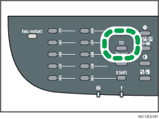 Illustrasjon av tasten Oppringing med røret på