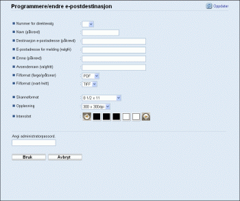 Illustrasjon av nettleserskjerm